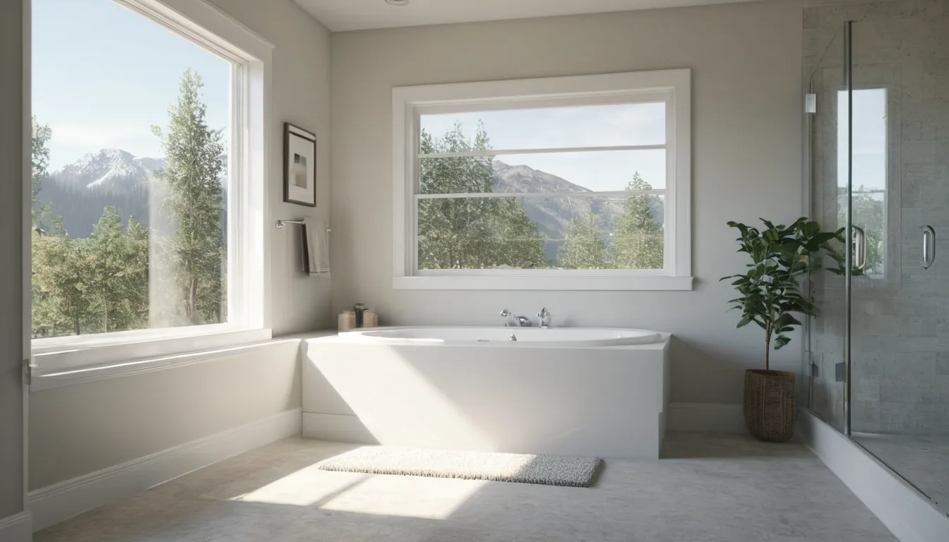 A bright, accessible bathroom with a walk-in tub in a Minneapolis home